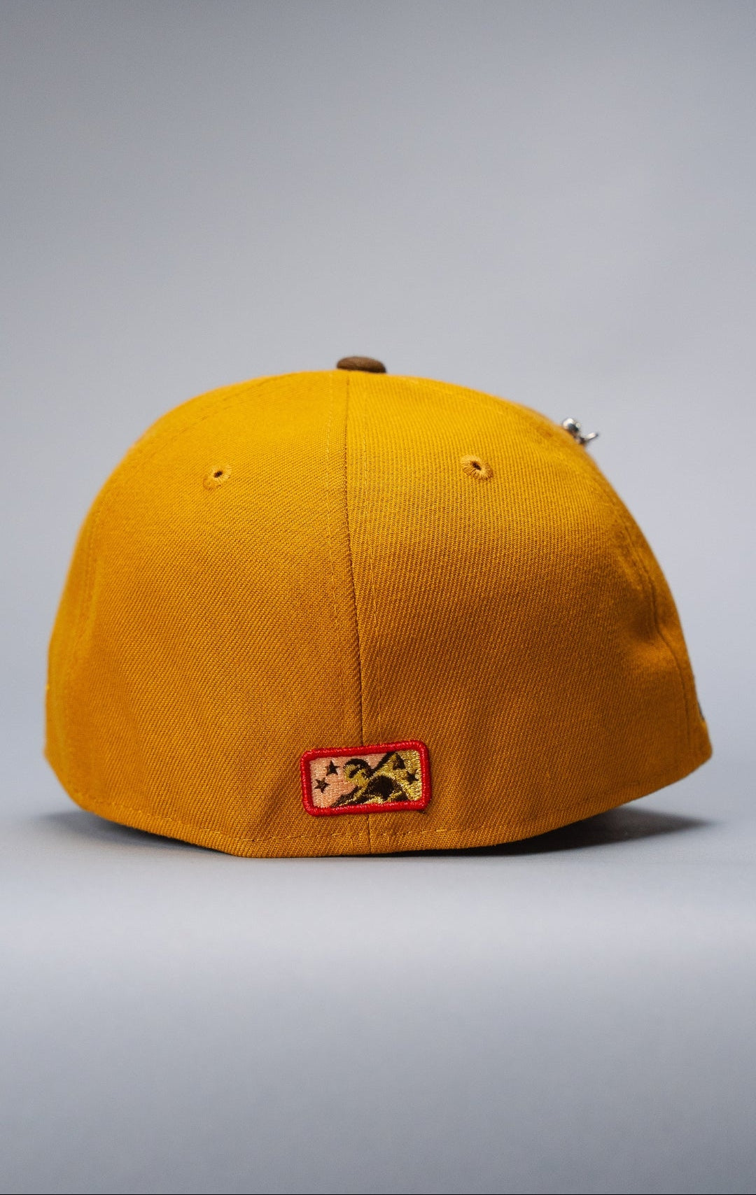 NEW ERA EXCLUSIVE 59FIFTY TAN/BROWN BUFFALO BISONS W/ 25TH ANNIVERSARY SIDE PATCH