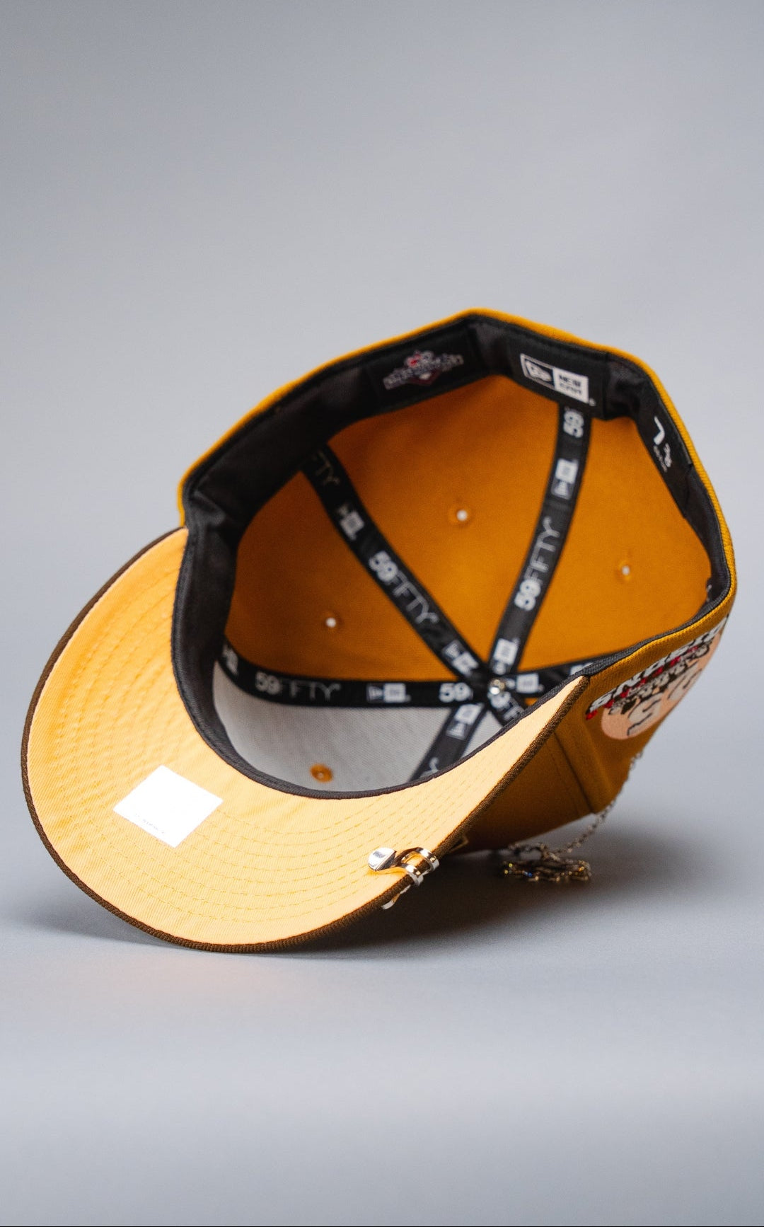 NEW ERA EXCLUSIVE 59FIFTY TAN/BROWN BUFFALO BISONS W/ 25TH ANNIVERSARY SIDE PATCH