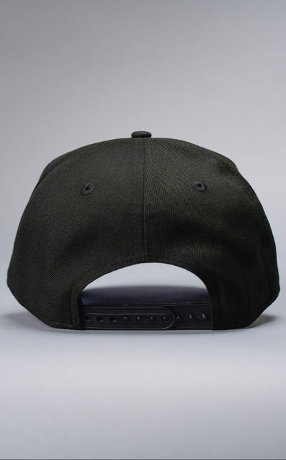 NEW ERA 9FIFTY A-FRAME BLACK DETROIT TIGERS SNAPBACK W/ SIDE PATCH