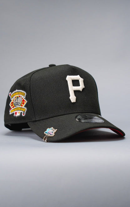 NEW ERA 9FIFTY A-FRAME BLACK PITTSBURGH PIRATES SNAPBACK W/ ALL STAR GAME SIDE PATCH