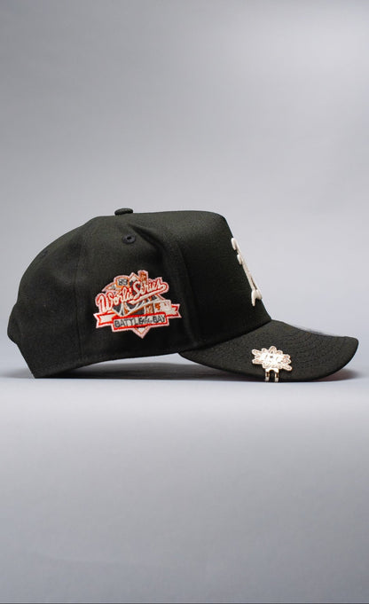 NEW ERA 9FIFTY A-FRAME BLACK OAKLAND ATHLETICS SNAPBACK W/ "BATTLE OF THE BAY" SIDE PATCH