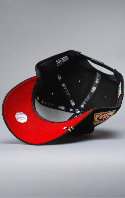 NEW ERA 9FIFTY A-FRAME BLACK CHICAGO WHITE SOX SNAPBACK W/ 95TH ANNIVERSARY SIDE PATCH
