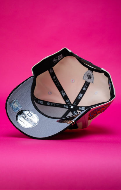 NEW ERA 9FIFTY A-FRAME CHROME/CORDUROY LAS VEGAS RAIDERS SNAPBACK W/ 1998 DRAFT SIDE PATCH