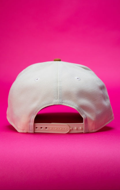 NEW ERA 9FIFTY A-FRAME CHROME/KHAKI NEW YORK YANKEES SNAPBACK W/ 2009 INAUGURAL SIDE PATCH