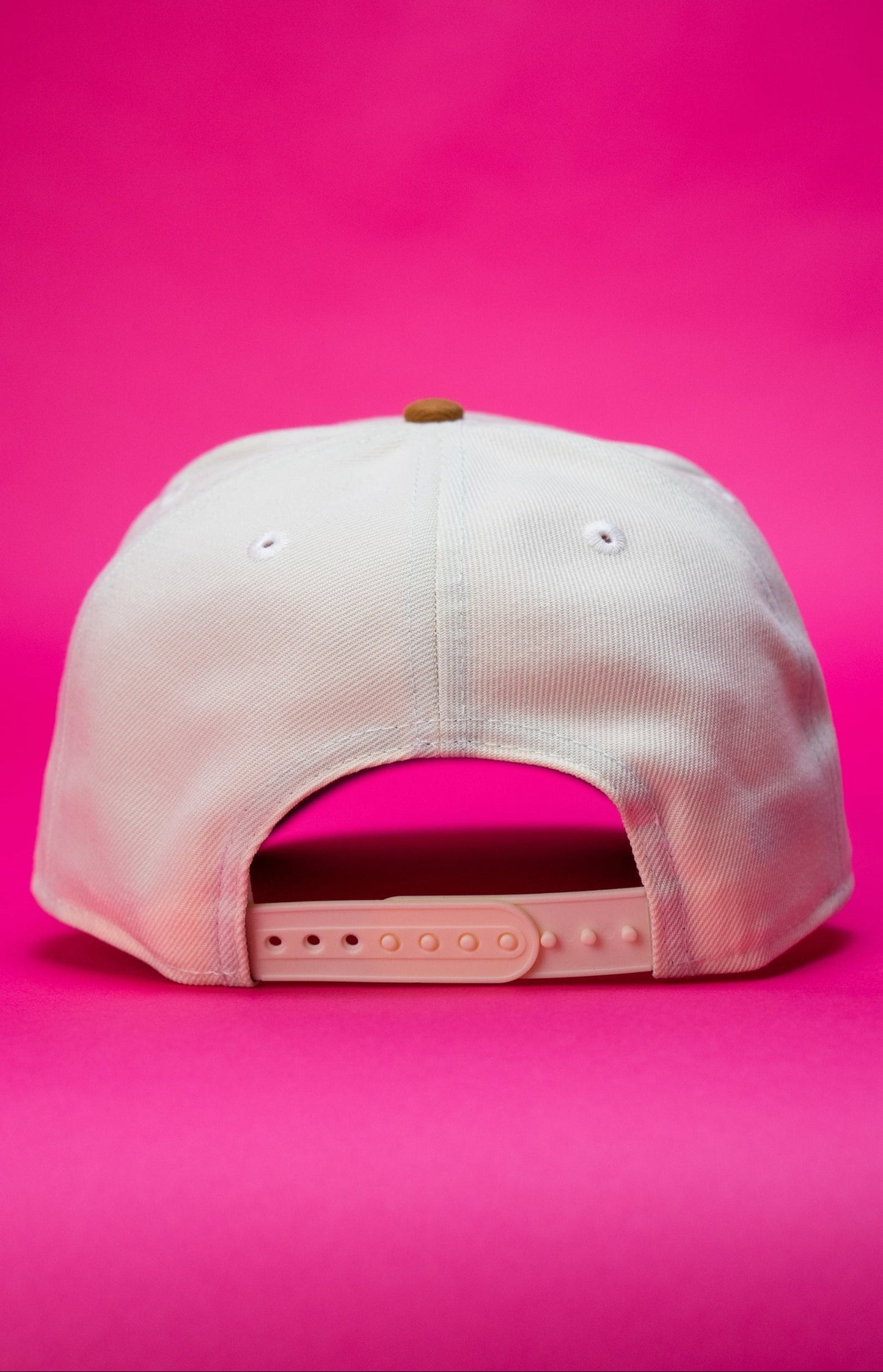 NEW ERA 9FIFTY A-FRAME CHROME/KHAKI ANAHEIM ANGELS SNAPBACK W/ 50TH ANNIVERSARY SIDE PATCH
