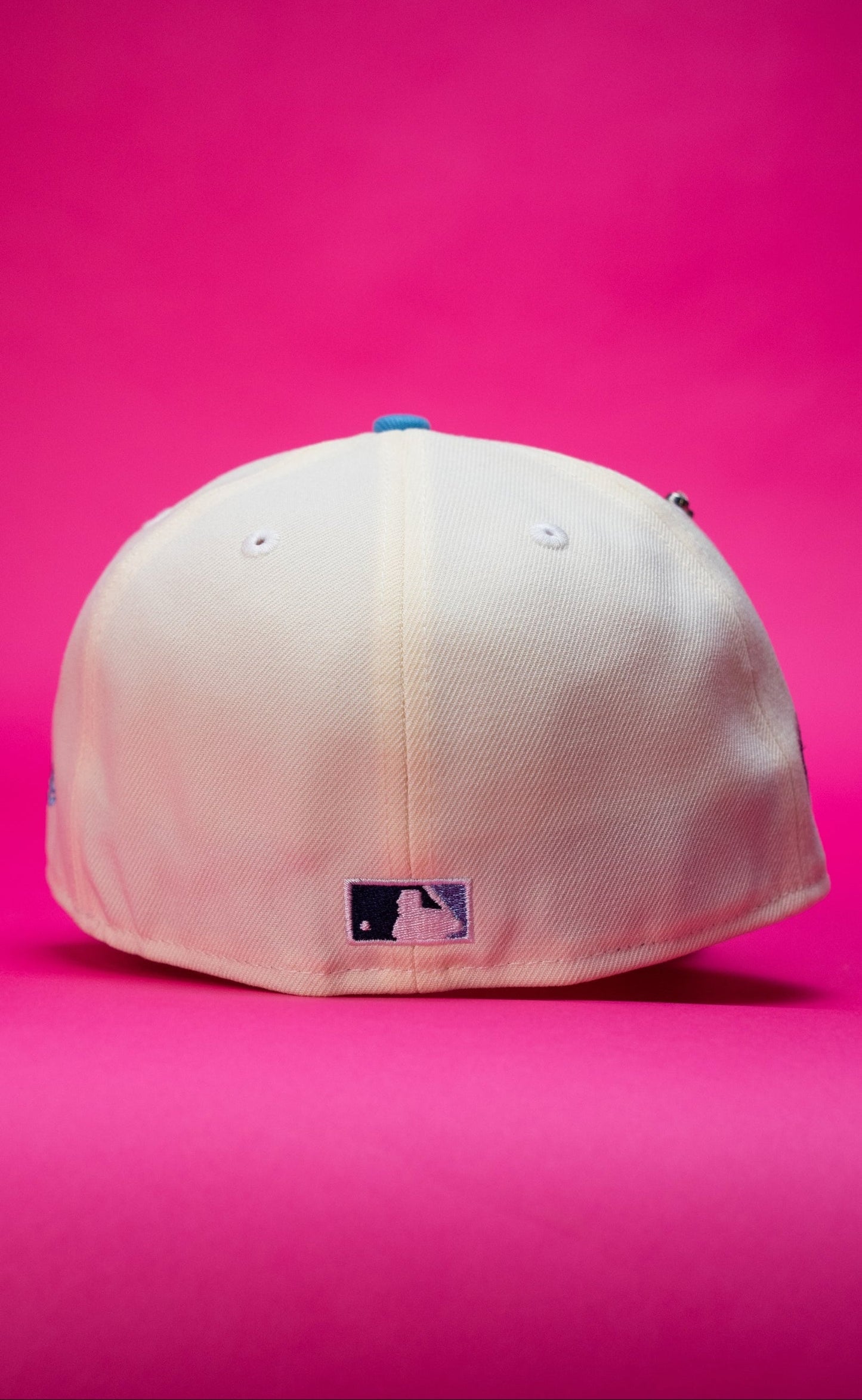NEW ERA EXCLUSIVE 59FIFTY CHROME/ICY BLUE LOS ANGELES DODGERS W/ EMBROIDERY + 50TH ANNIVERSARY SIDE PATCH