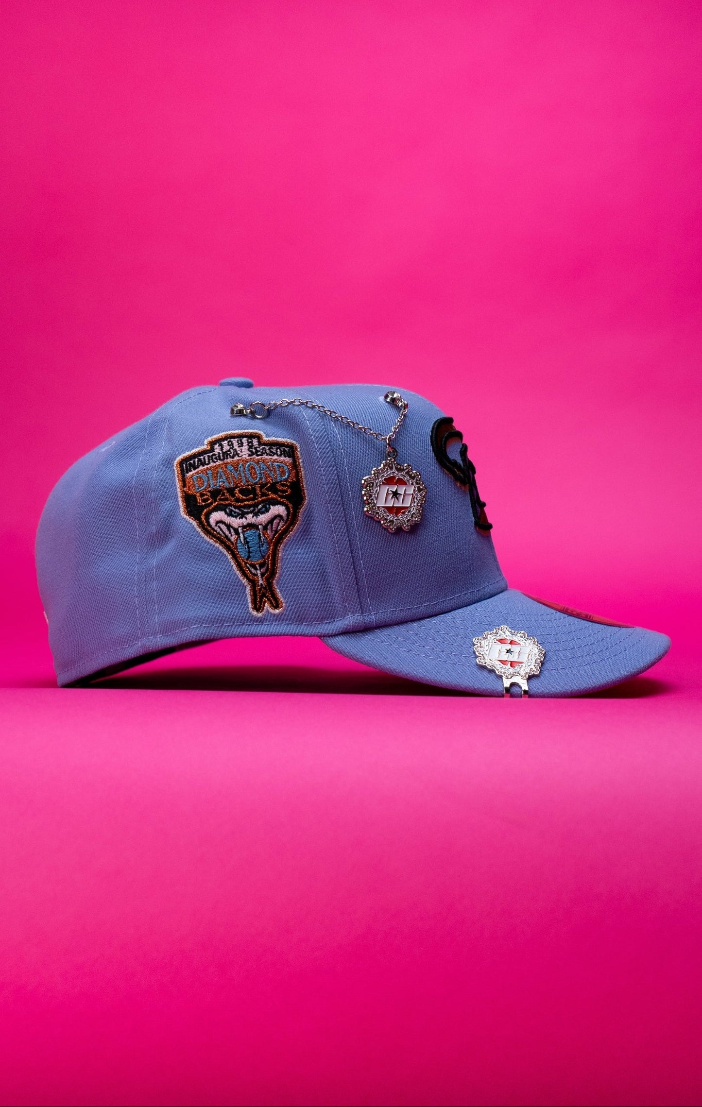 NEW ERA EXCLUSIVE 59FIFTY LAVENDER ARIZONA DIAMONDBACKS W/ 1998 INAUGURAL SEASON SIDE PATCH