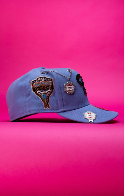 NEW ERA EXCLUSIVE 59FIFTY LAVENDER ARIZONA DIAMONDBACKS W/ 1998 INAUGURAL SEASON SIDE PATCH