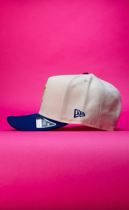 NEW ERA 9FIFTY A-FRAME CHROME/BLUE DETROIT TIGERS SNAPBACK W/ BRIGGS STADIUM SIDE PATCH