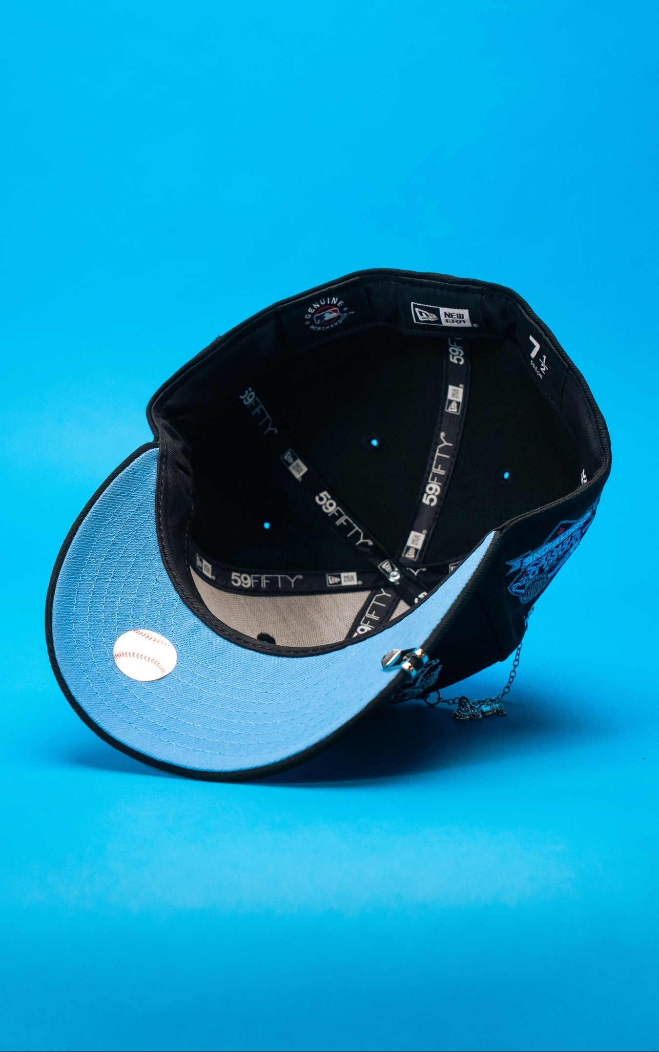 NEW ERA EXCLUSIVE 59FIFTY BLACK LOS ANGELES DODGERS "HEAVENLY CITY" W/ WORLD SERIES CHAMPIONS SIDE PATCH