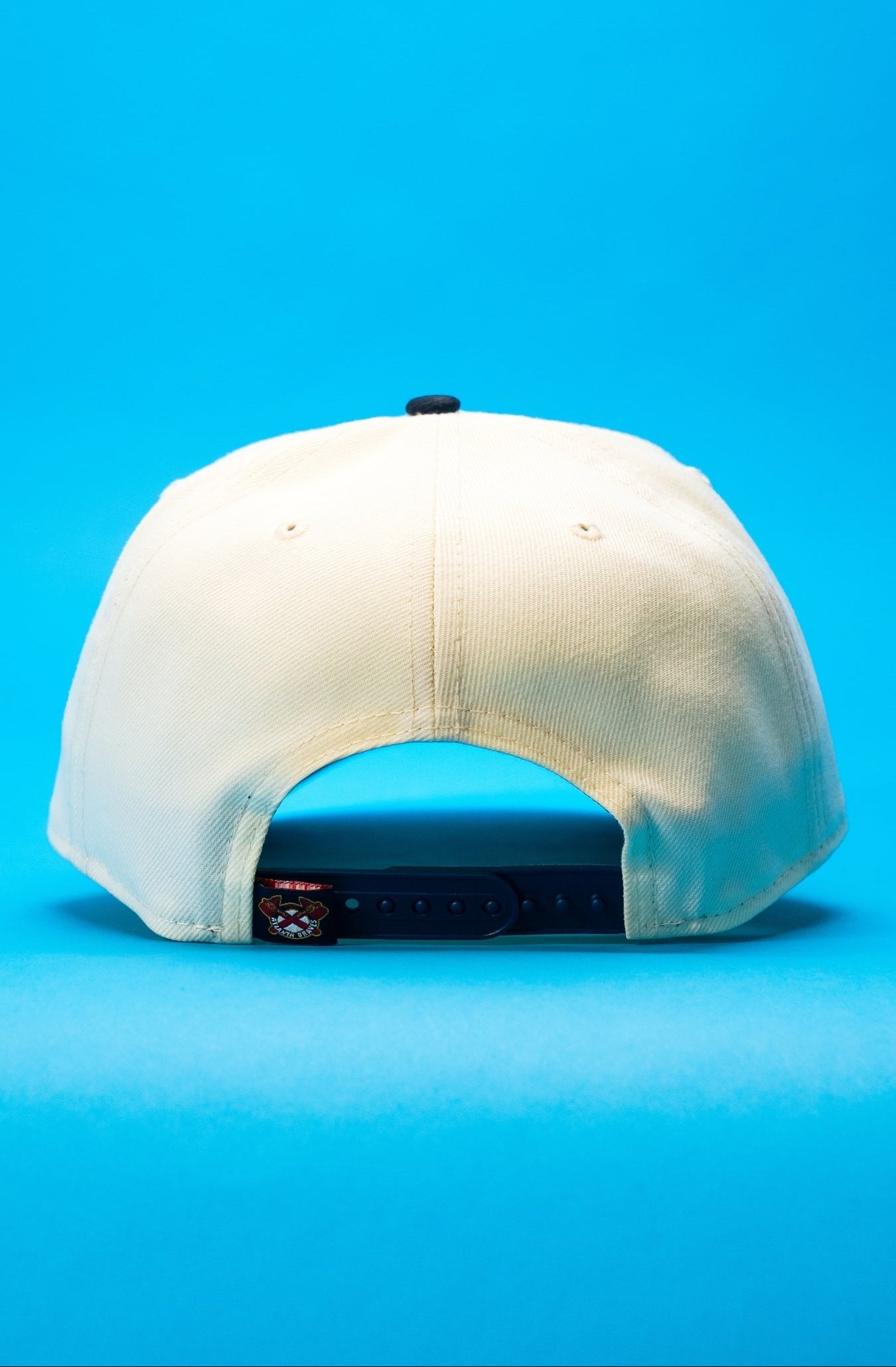 NEW ERA 9FIFTY A-FRAME CHROME/NAVY ATLANTA BRAVES SNAPBACK W/ 1871 EMBROIDERY