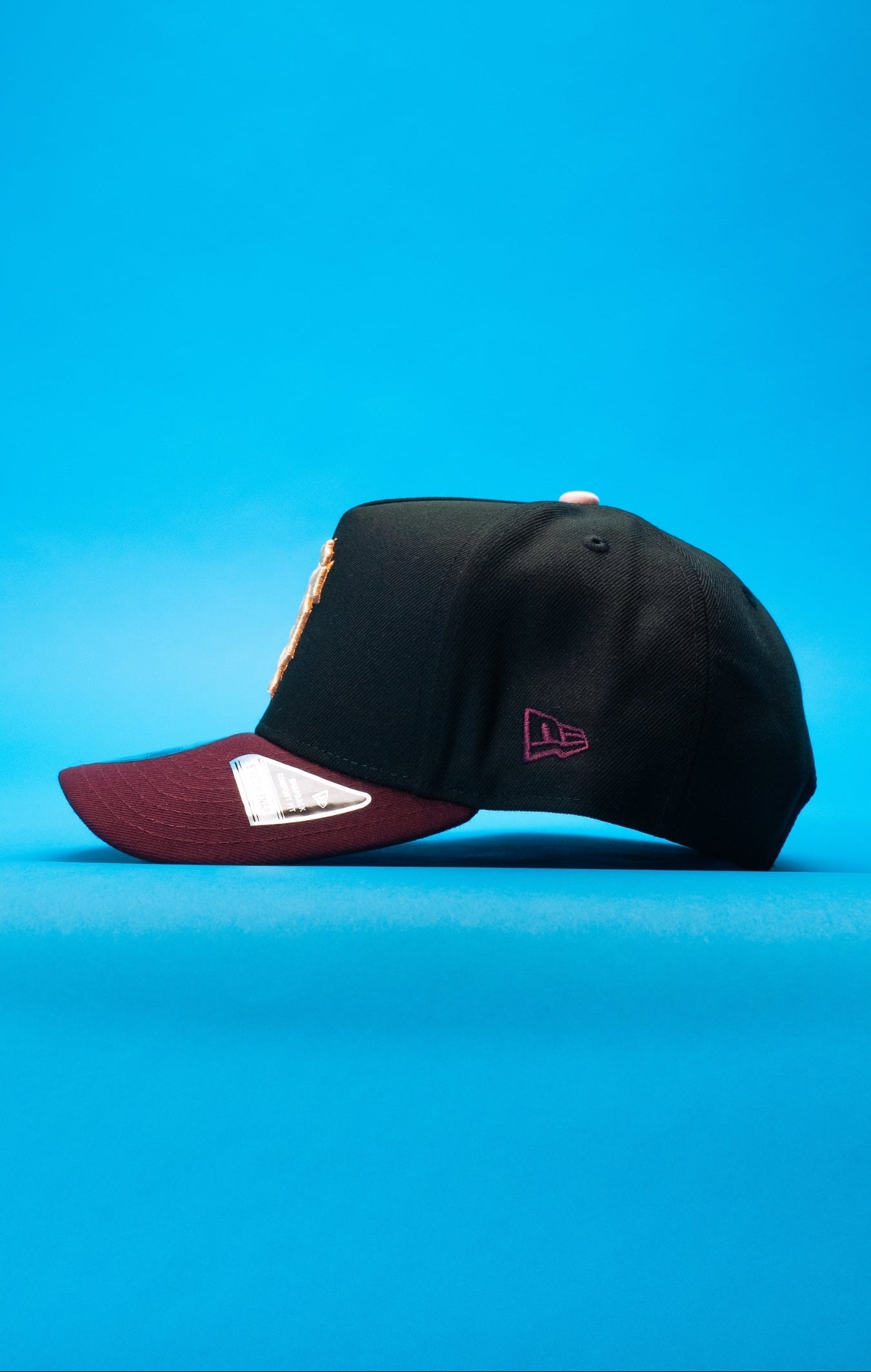 NEW ERA 9FIFTY A-FRAME BLACK/BURGUNDY SAN FRANCISCO GIANTS SNAPBACK W/ ALL STAR WEEK SIDE PATCH