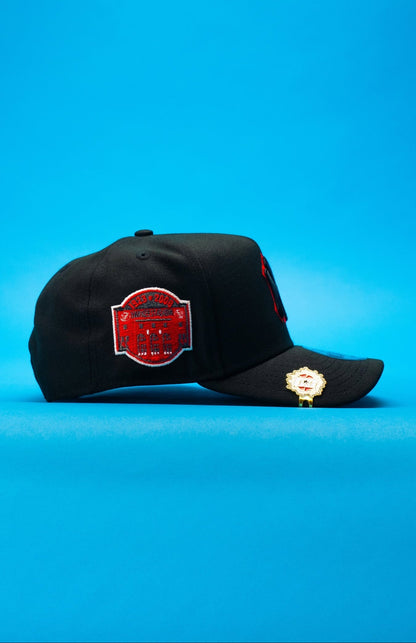 NEW ERA 9FIFTY A-FRAME BLACK NEW YORK YANKEES SNAPBACK W/ YANKEE STADIUM SIDE PATCH