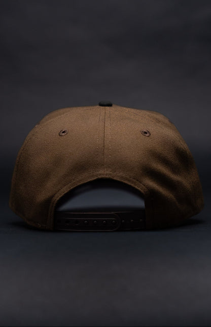 NEW ERA 9FIFTY A-FRAME BROWN/BLACK TORONTO BLUE JAYS SNAPBACK W/ 30TH SEASON SIDE PATCH