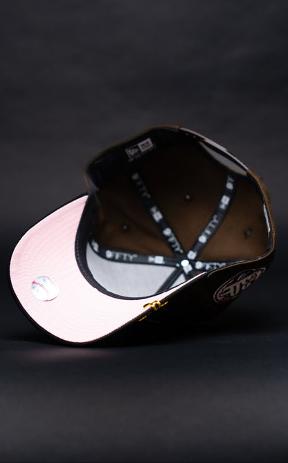 NEW ERA 9FIFTY A-FRAME BROWN/BLACK TORONTO BLUE JAYS SNAPBACK W/ 30TH SEASON SIDE PATCH