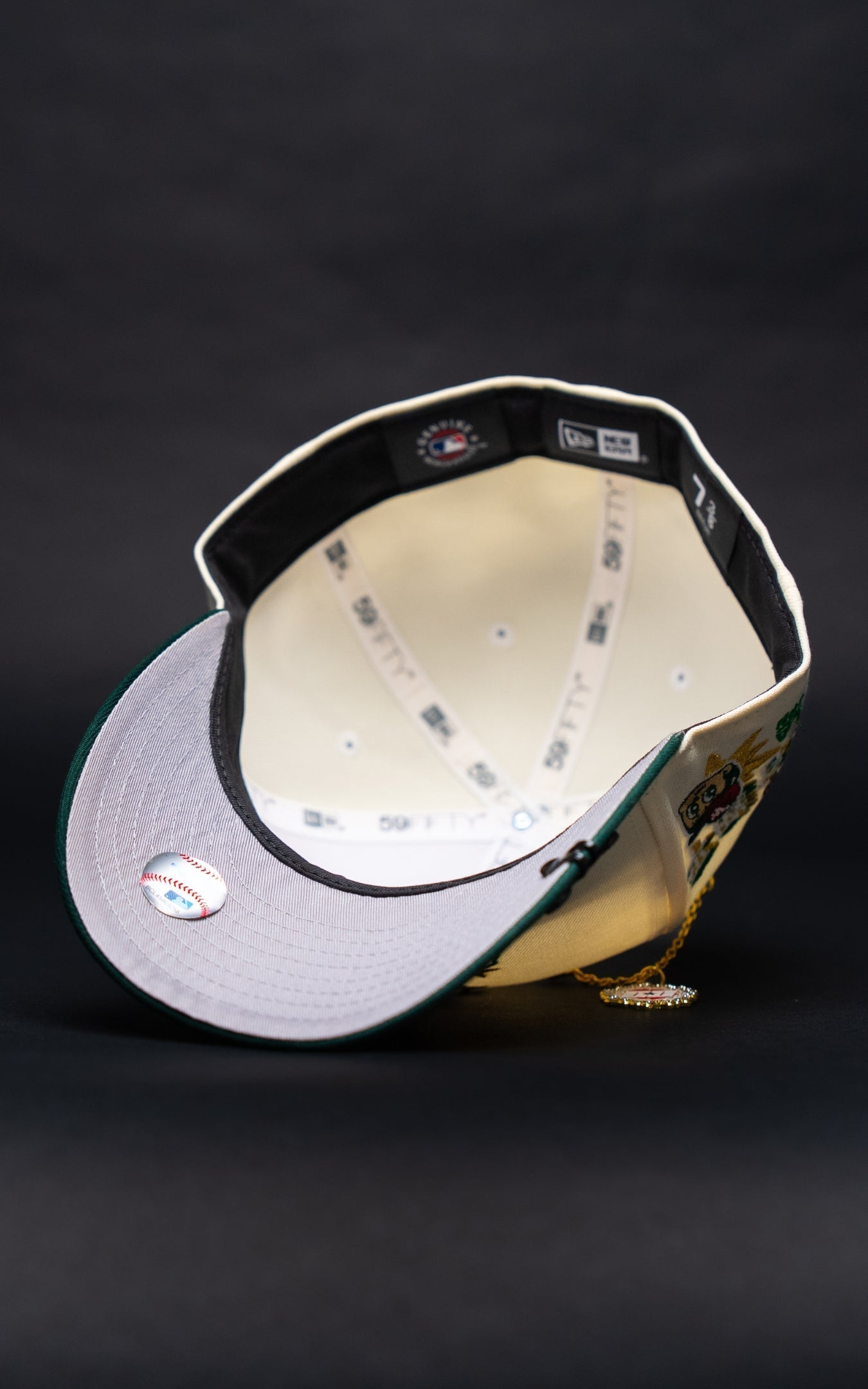 NEW ERA EXCLUSIVE 59FIFTY CHROME/FOREST GREEN LOS ANGELES DODGERS W/ EMBROIDERY + SHOHEI OHTANI SIDE PATCH