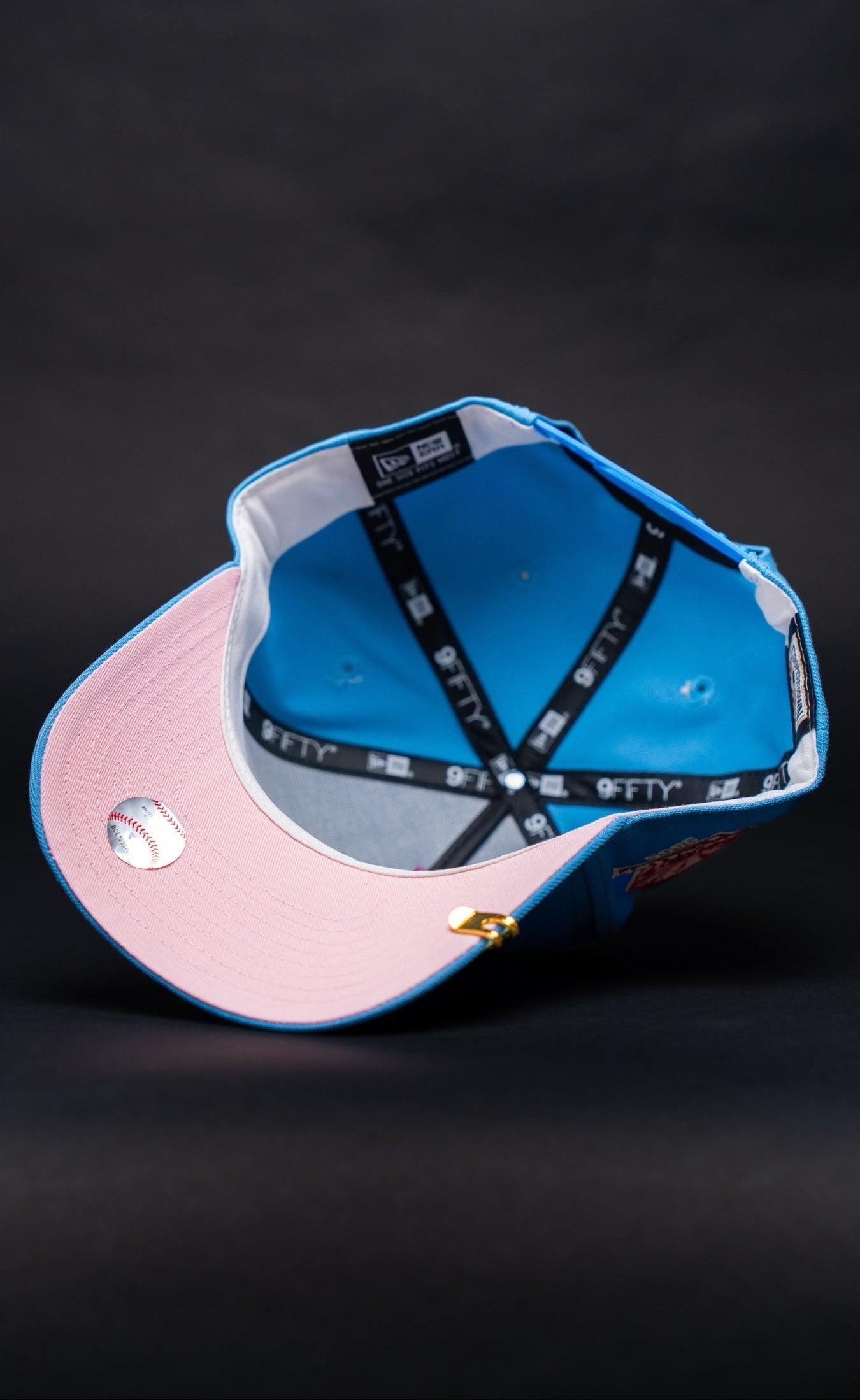 NEW ERA 9FIFTY A-FRAME ICY BLUE LOS ANGELES DODGERS W/ ROSE + 50TH ANNIVERSARY SIDE PATCH