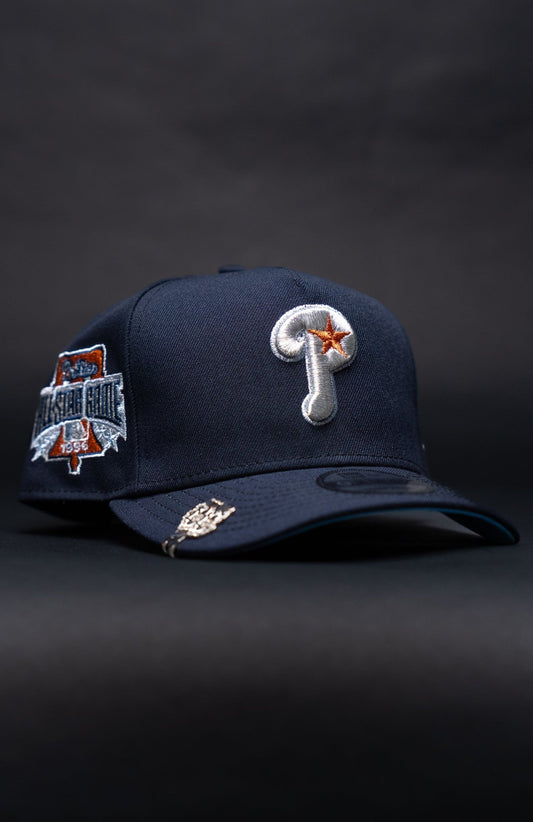 NEW ERA 9FIFTY A-FRAME NAVY PHILADELPHIA PHILLIES SNAPBACK W/ 1996 ALL STAR GAME SIDE PATCH