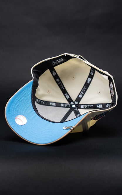 NEW ERA 9FIFTY A-FRAME CHROME/BEIGE ANAHEIM ANGELS W/ 40TH ANNIVERSARY SIDE PATCH