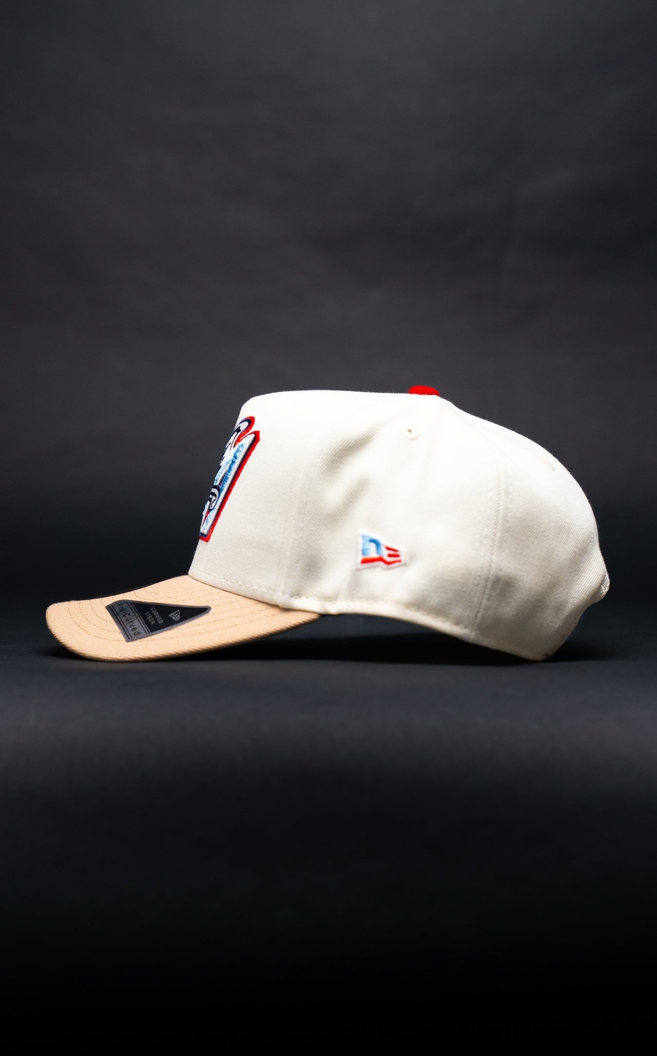 NEW ERA 9FIFTY A-FRAME CHROME/BEIGE ANAHEIM ANGELS W/ 40TH ANNIVERSARY SIDE PATCH