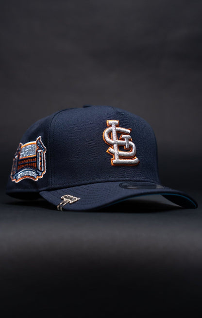 NEW ERA 9FIFTY A-FRAME NAVY ST LOUIS CARDINALS SNAPBACK W/ BUSCH STADIUM SIDE PATCH