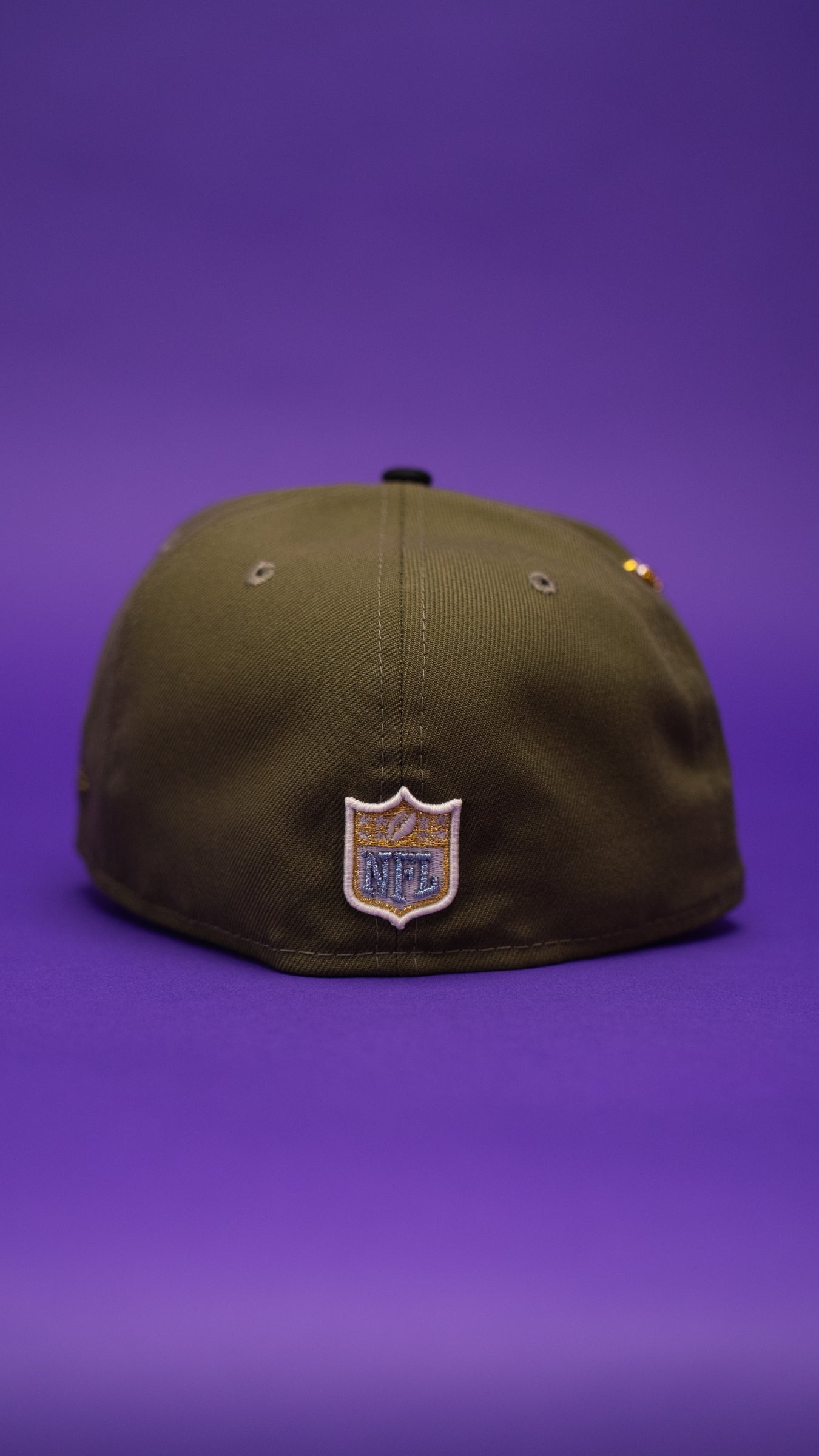 NEW ERA EXCLUSIVE 59FIFTY OLIVE/BLACK SAN FRANCISCO 49ERS W/ XXIV SUPER BOWL SIDE PATCH