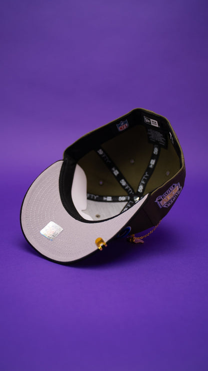 NEW ERA EXCLUSIVE 59FIFTY OLIVE/BLACK SAN FRANCISCO 49ERS W/ XXIV SUPER BOWL SIDE PATCH