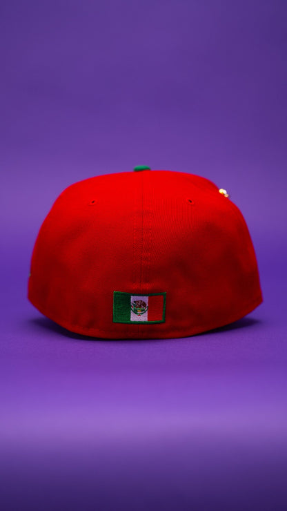 NEW ERA EXCLUSIVE 59FIFTY RED/GREEN MEXICO 2025 WORLD BASEBALL CLASSIC TWO TONE