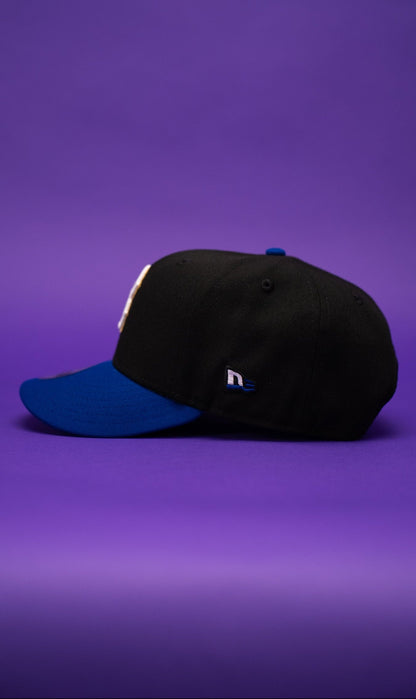 NEW ERA EXCLUSIVE 9FIFTY BLACK/BLUE BOSTON RED SOX SNAPBACK W/ 100TH ANNIVERSARY SIDE PATCH