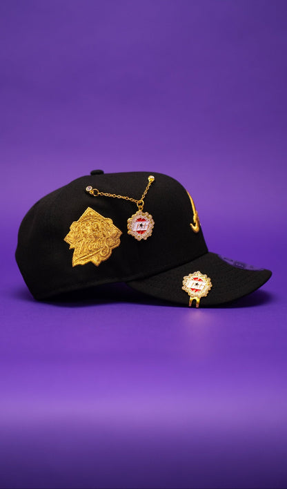 NEW ERA EXCLUSIVE 9FIFTY BLACK ATLANTA BRAVES SNAPBACK W/ 1999 WORLD SERIES SIDE PATCH
