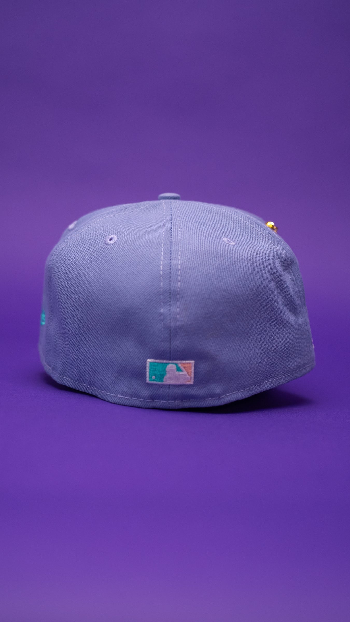 NEW ERA EXCLUSIVE 59FIFTY LAVENDER TAMPA BAY DEVILRAYS W/ 1998 INAUGURAL SEASON SIDE PATCH