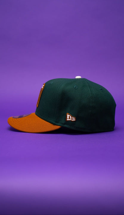 NEW ERA EXCLUSIVE 59FIFTY GREEN/KHAKI MEXICO 2025 WORLD BASEBALL CLASSIC W/ MEXICO FLAG SIDE PATCH