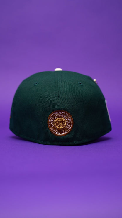 NEW ERA EXCLUSIVE 59FIFTY GREEN/KHAKI MEXICO 2025 WORLD BASEBALL CLASSIC W/ MEXICO FLAG SIDE PATCH
