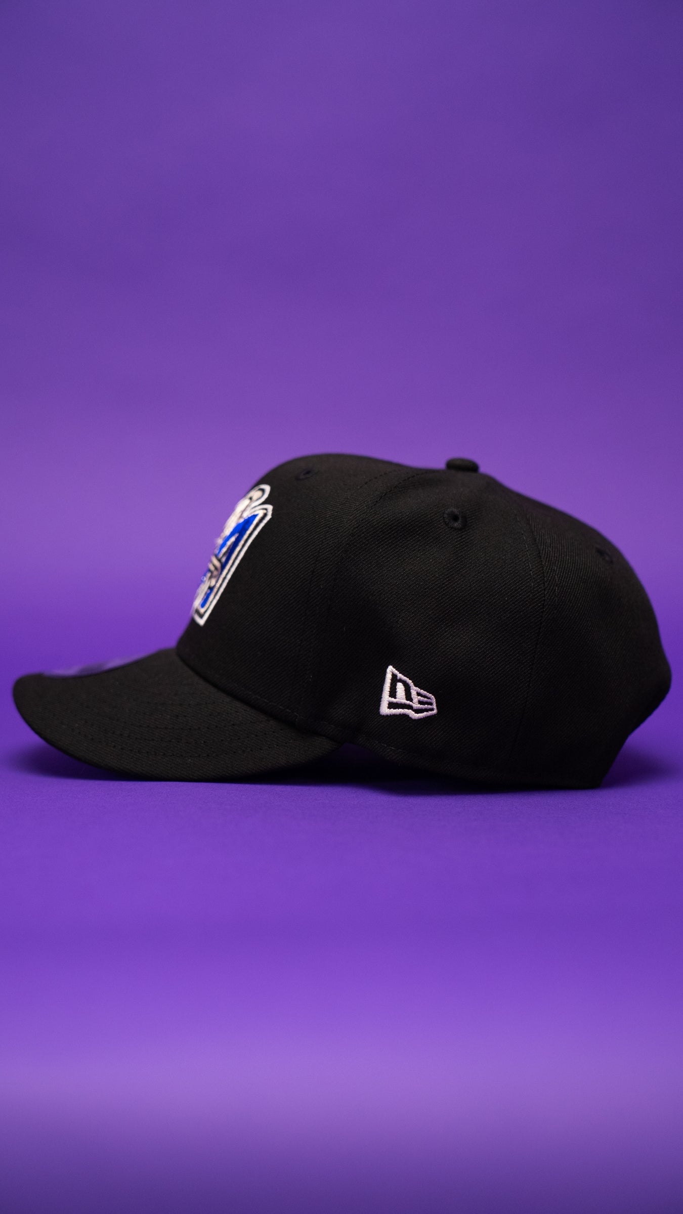 NEW ERA EXCLUSIVE 9FIFTY BLACK ANAHEIM ANGELS SNAPBACK W/ 40TH ANNIVERSARY SIDE PATCH