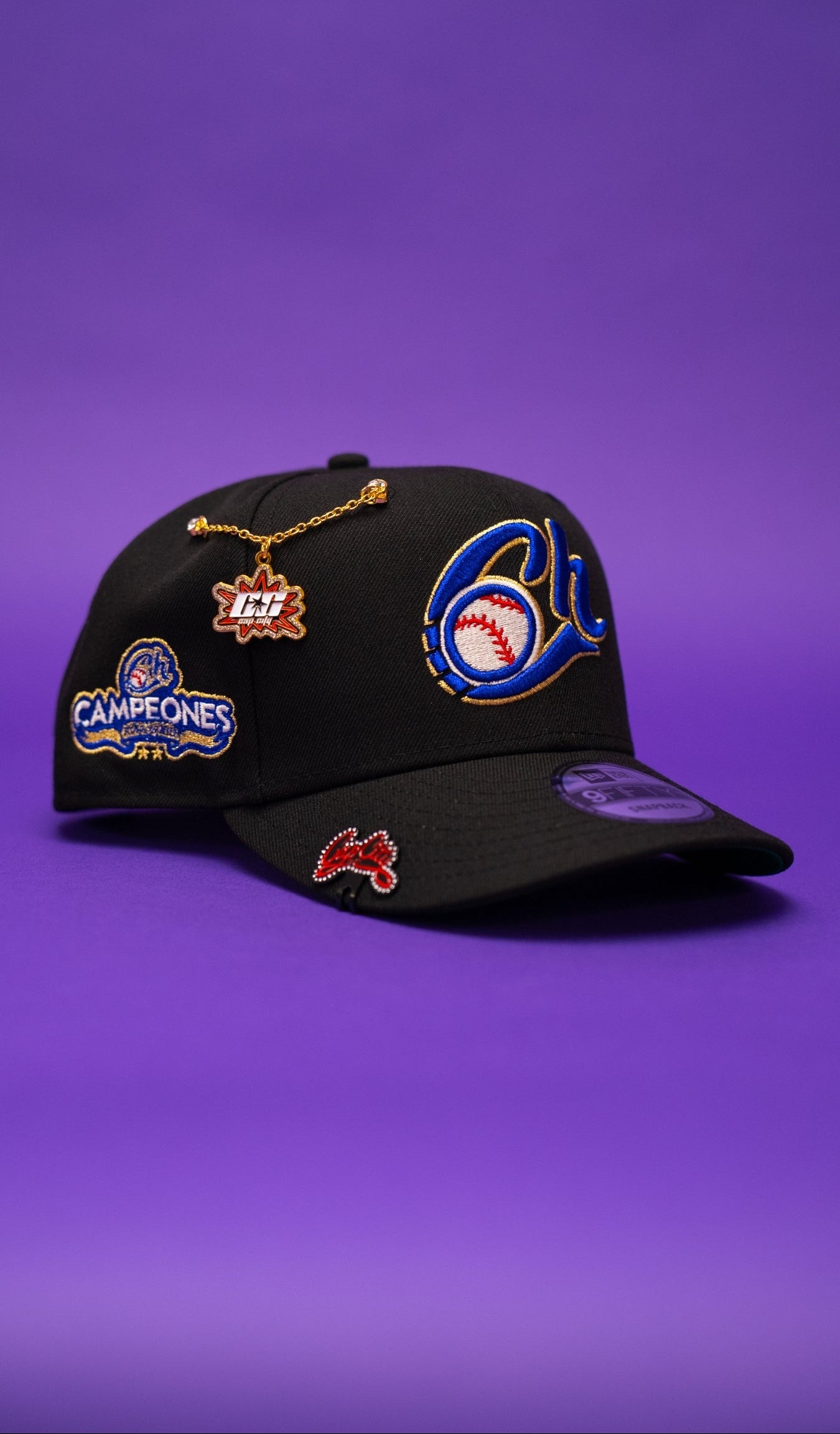 NEW ERA EXCLUSIVE 9FIFTY BLACK CHARROS DE JALISCO SNAPBACK W/ CAMPEONES SIDE PATCH