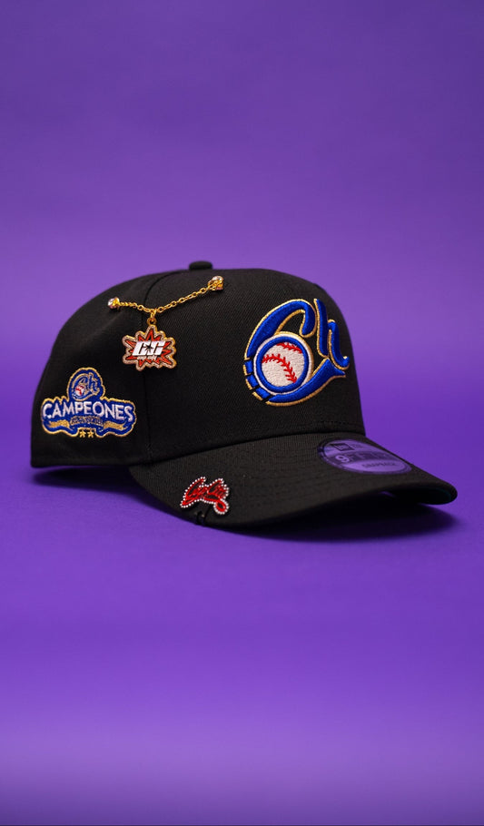 NEW ERA EXCLUSIVE 9FIFTY BLACK CHARROS DE JALISCO SNAPBACK W/ CAMPEONES SIDE PATCH