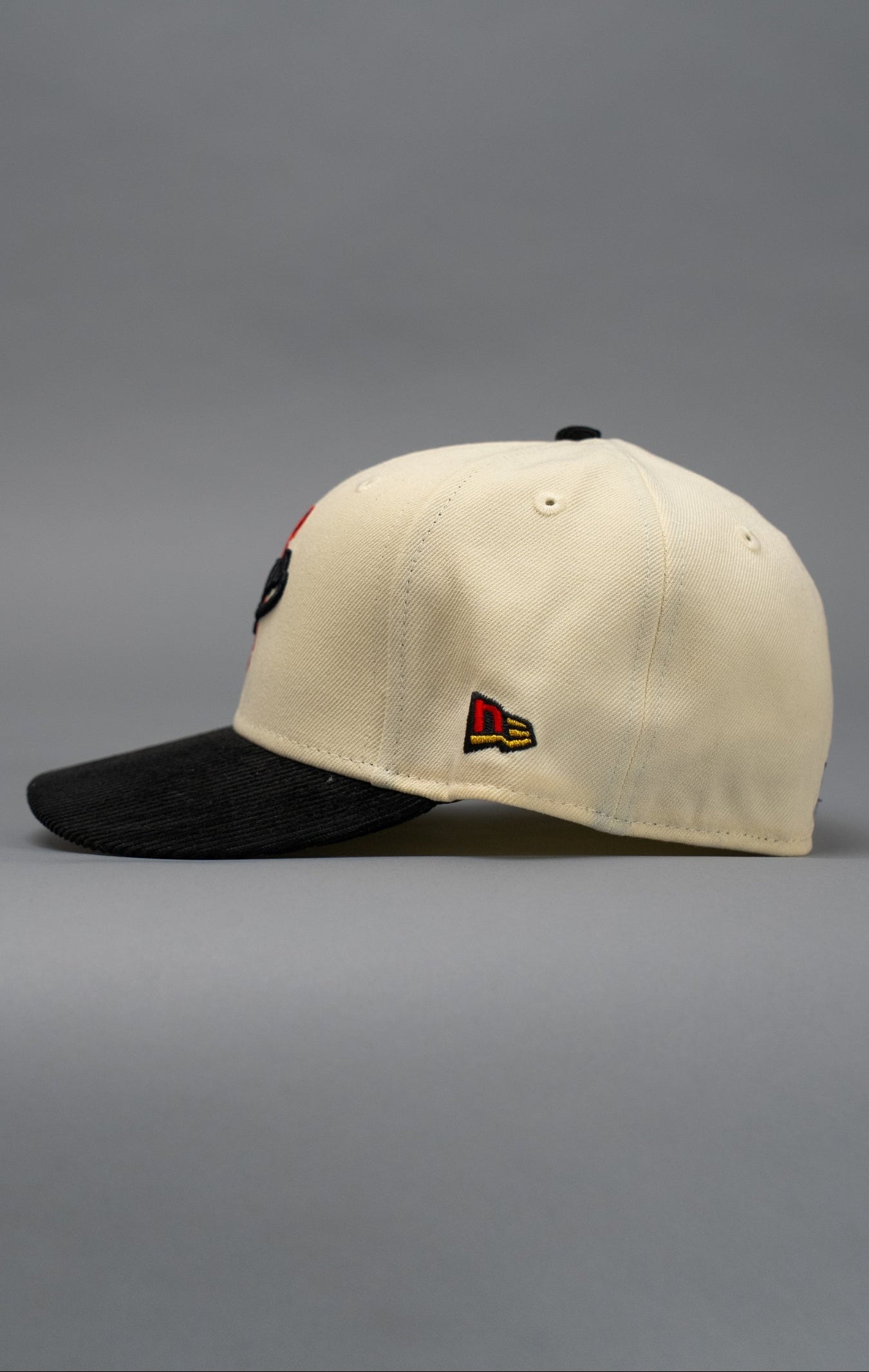 NEW ERA EXCLUSIVE 59FIFTY CHROME/CORDUROY LOS ANGELES DODGERS W/ 100TH ANNIVERSARY SIDE PATCH