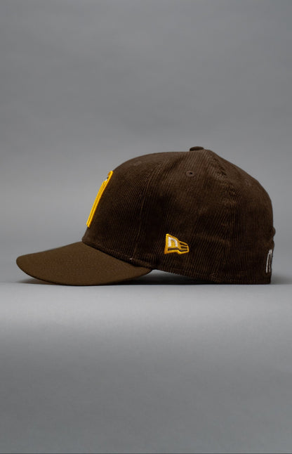 NEW ERA EXCLUSIVE 59FIFTY BROWN CORDUROY MEXICO 2025 WORLD BASEBALL CLASSIC W/ MEXICO FLAG SIDE PATCH