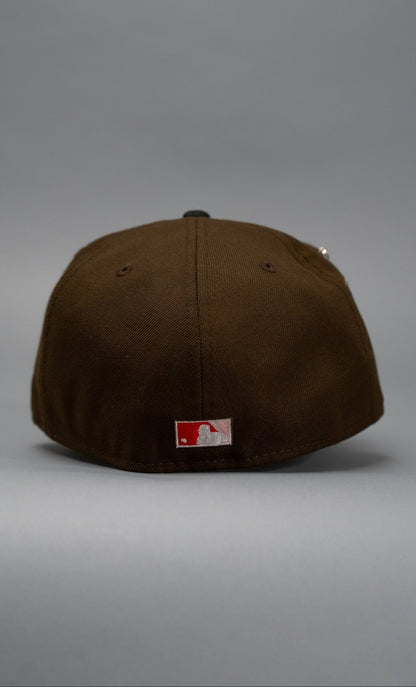 NEW ERA EXCLUSIVE 59FIFTY BROWN/BLACK ARIZONA DIAMONDBACKS W/ 1998 INAUGURAL SEASON SIDE PATCH