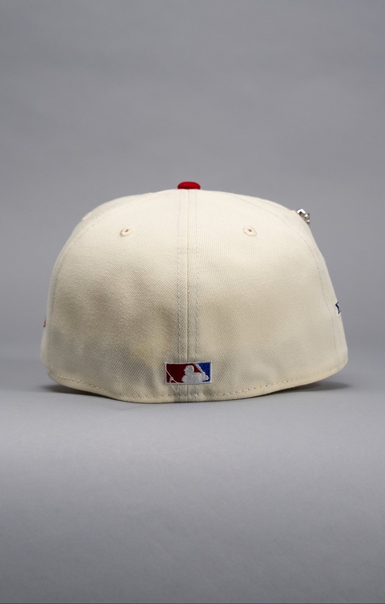 NEW ERA EXCLUSIVE 59FIFTY CHROME/MAROON LOS ANGELES DODGERS W/ 50TH ANNIVERSARY SIDE PATCH