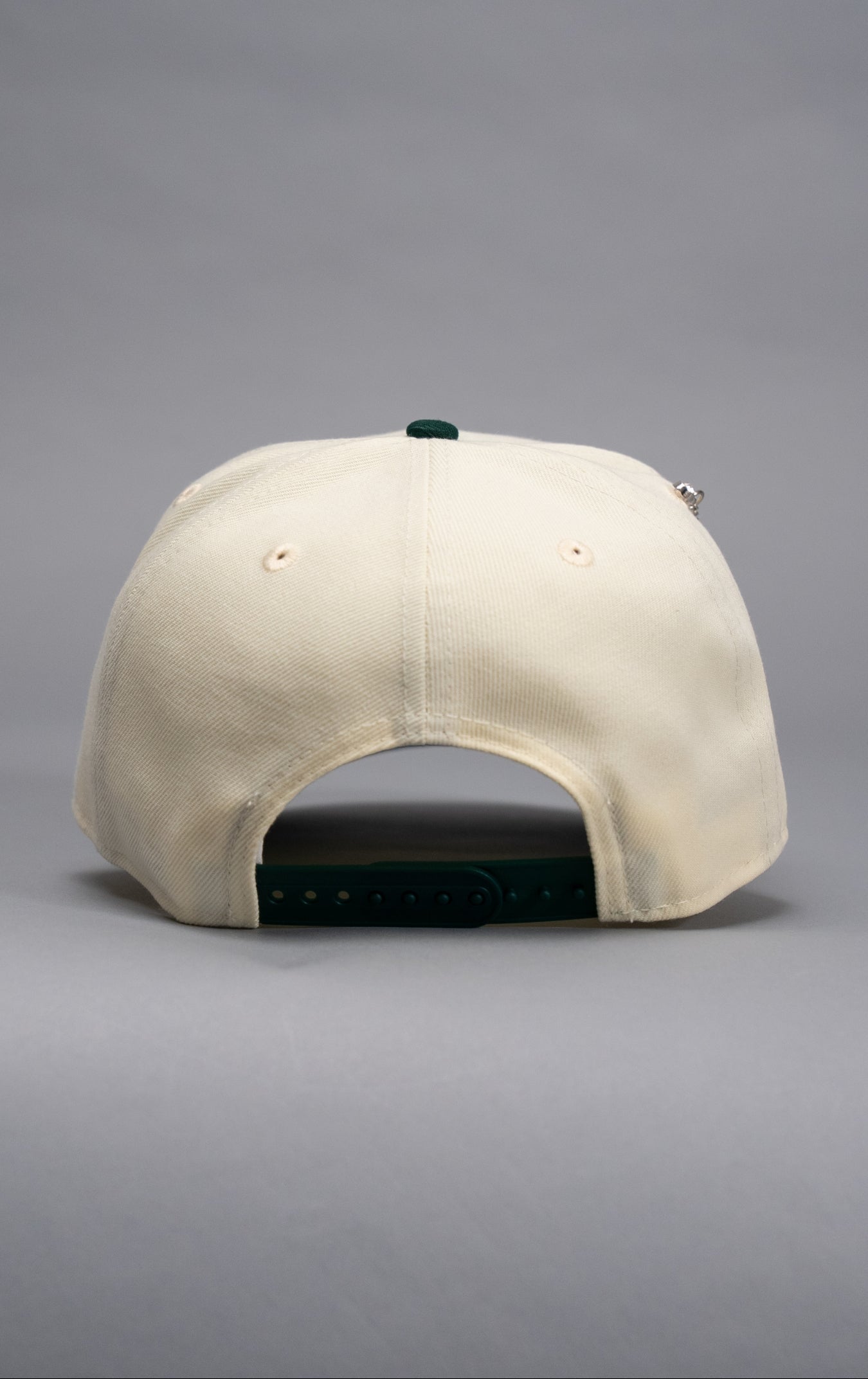 NEW ERA EXCLUSIVE 9FIFTY CHROME/FOREST GREEN ANAHEIM ANGELS SNAPBACK W/ 50TH ANNIVERSARY SIDE PATCH