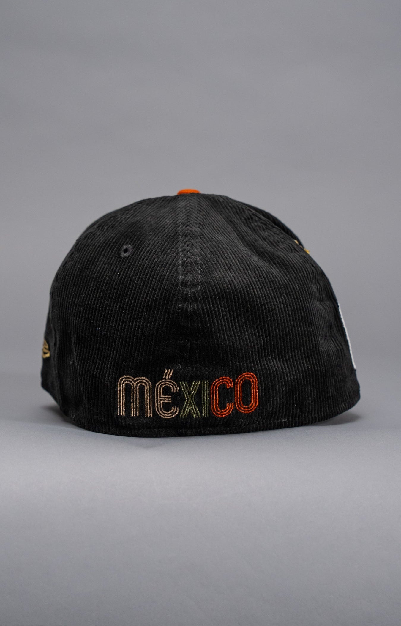 NEW ERA EXCLUSIVE 59FIFTY CORDUROY/RUST MEXICO "QUETZALCOATL" W/ MEXICO FLAG SIDE PATCH