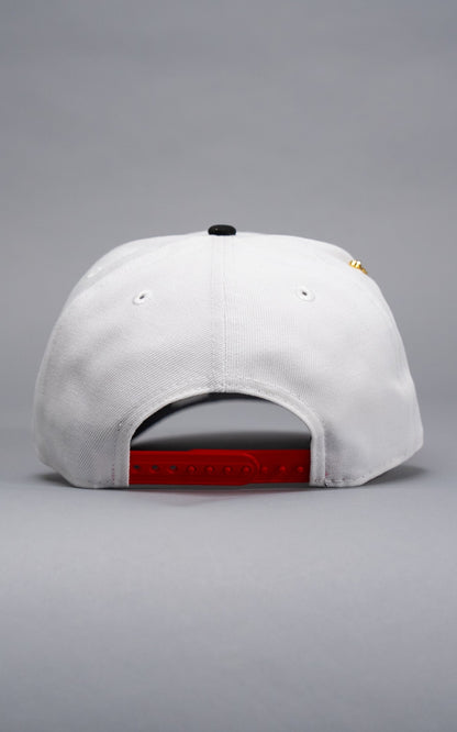 NEW ERA EXCLUSIVE 9FIFTY PEARL WHITE LOS ANGELES DODGERS SNAPBACK W/ LA LOGO SIDE PATCH