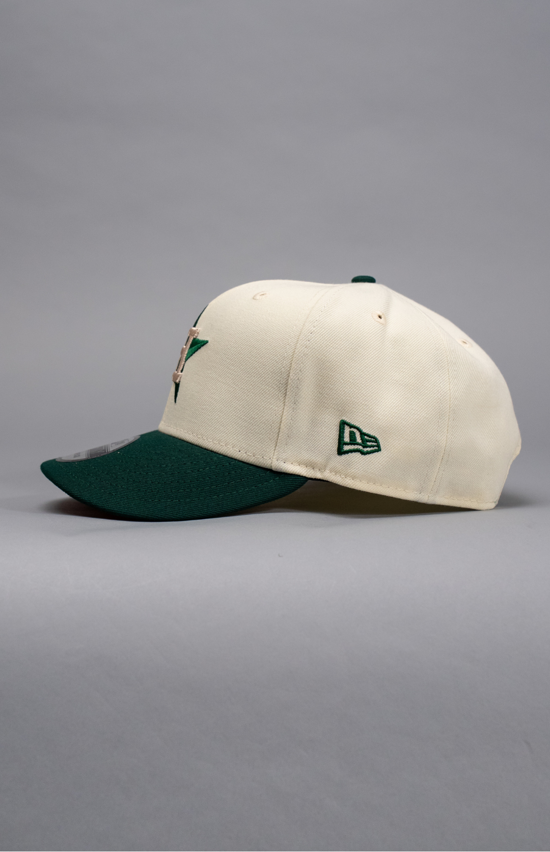 NEW ERA EXCLUSIVE 9FIFTY CHROME/FOREST GREEN HOUSTON ASTROS SNAPBACK W/ 2000 INAUGURAL SEASON SIDE PATCH