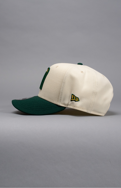 NEW ERA EXCLUSIVE 9FIFTY CHROME/FOREST GREEN MEXICO 2025 WORLD BASEBALL CLASSIC SNAPBACK W/ MEXICO FLAG SIDE PATCH