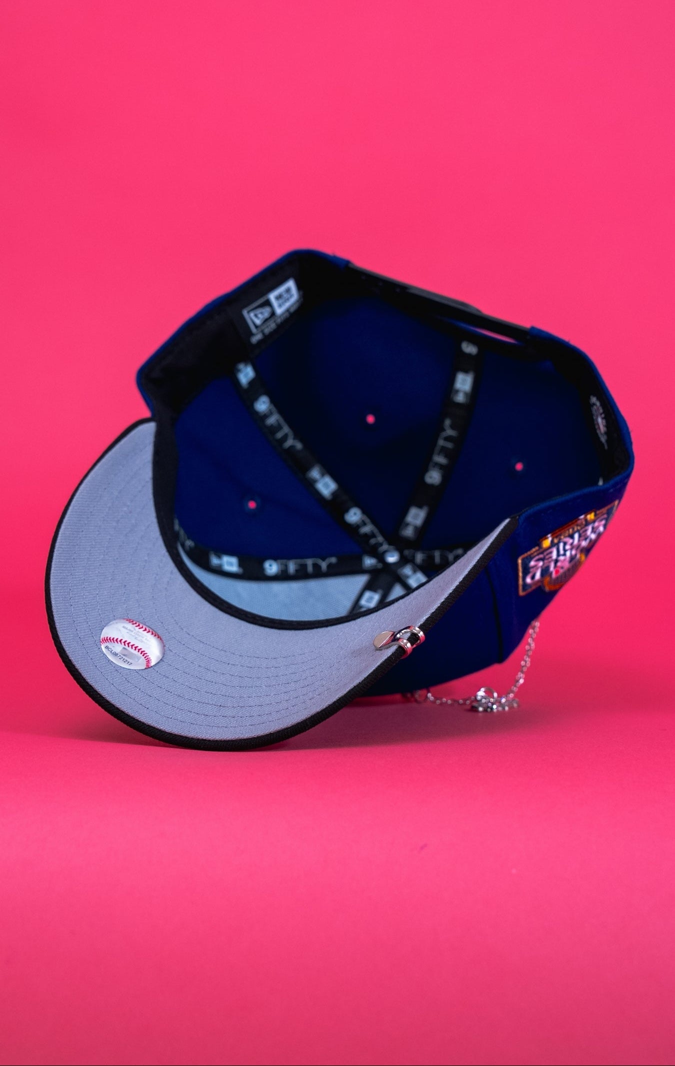 NEW ERA EXCLUSIVE 9FIFTY DARK BLUE LOS ANGELES DODGERS SNAPBACK W/ 2024 WORLD SERIES SIDE PATCH