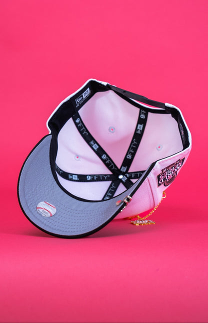 NEW ERA EXCLUSIVE 9FIFTY PEARL WHITE LOS ANGELES DODGERS SNAPBACK W/ 2024 WORLD SERIES SIDE PATCH