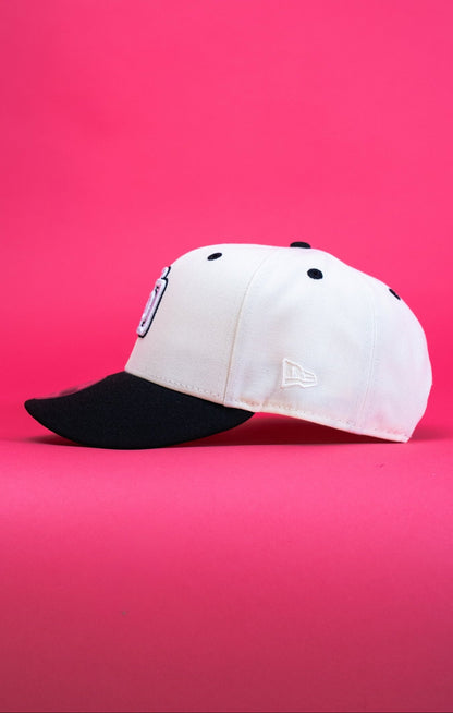 NEW ERA EXCLUSIVE 9FIFTY CHROME/BLACK SAN DIEGO PADRES SNAPBACK W/ 25TH ANNIVERSARY SIDE PATCH