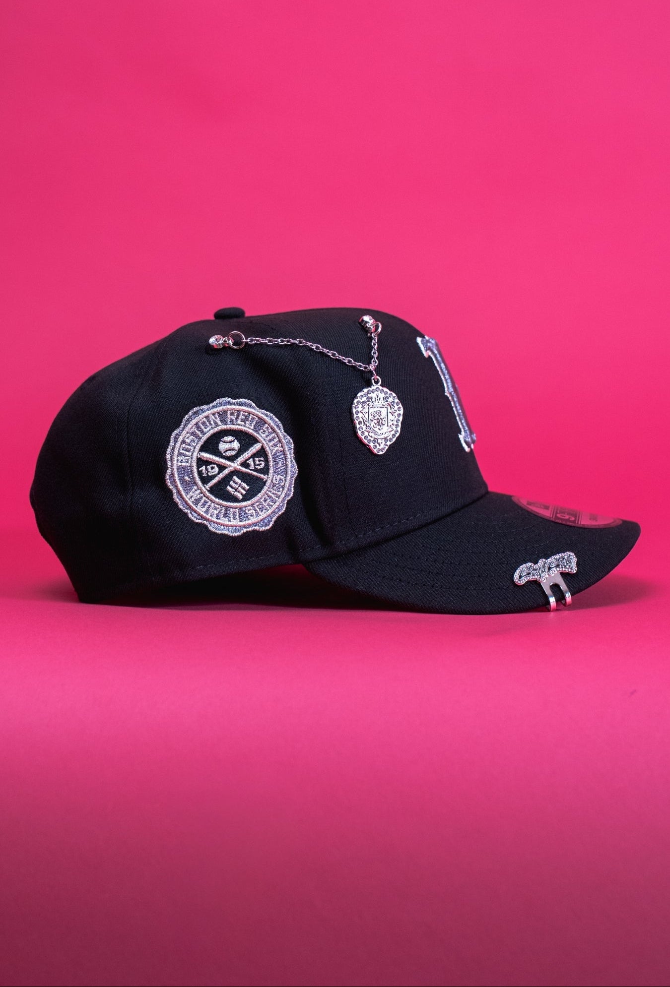 NEW ERA EXCLUSIVE 9FIFTY BLACK BOSTON RED SOX SNAPBACK W/ 1915 WORLD SERIES SIDE PATCH