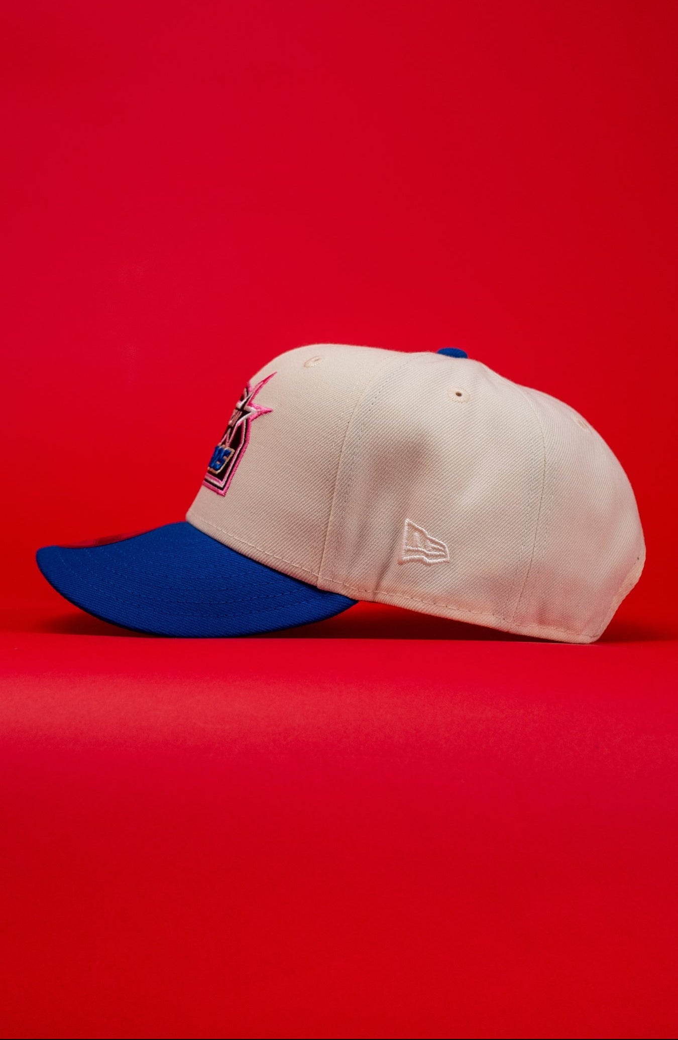 NEW ERA EXCLUSIVE 9FIFTY CHROME/BLUE HOUSTON ASTROS SNAPBACK W/ 50TH ANNIVERSARY SIDE PATCH